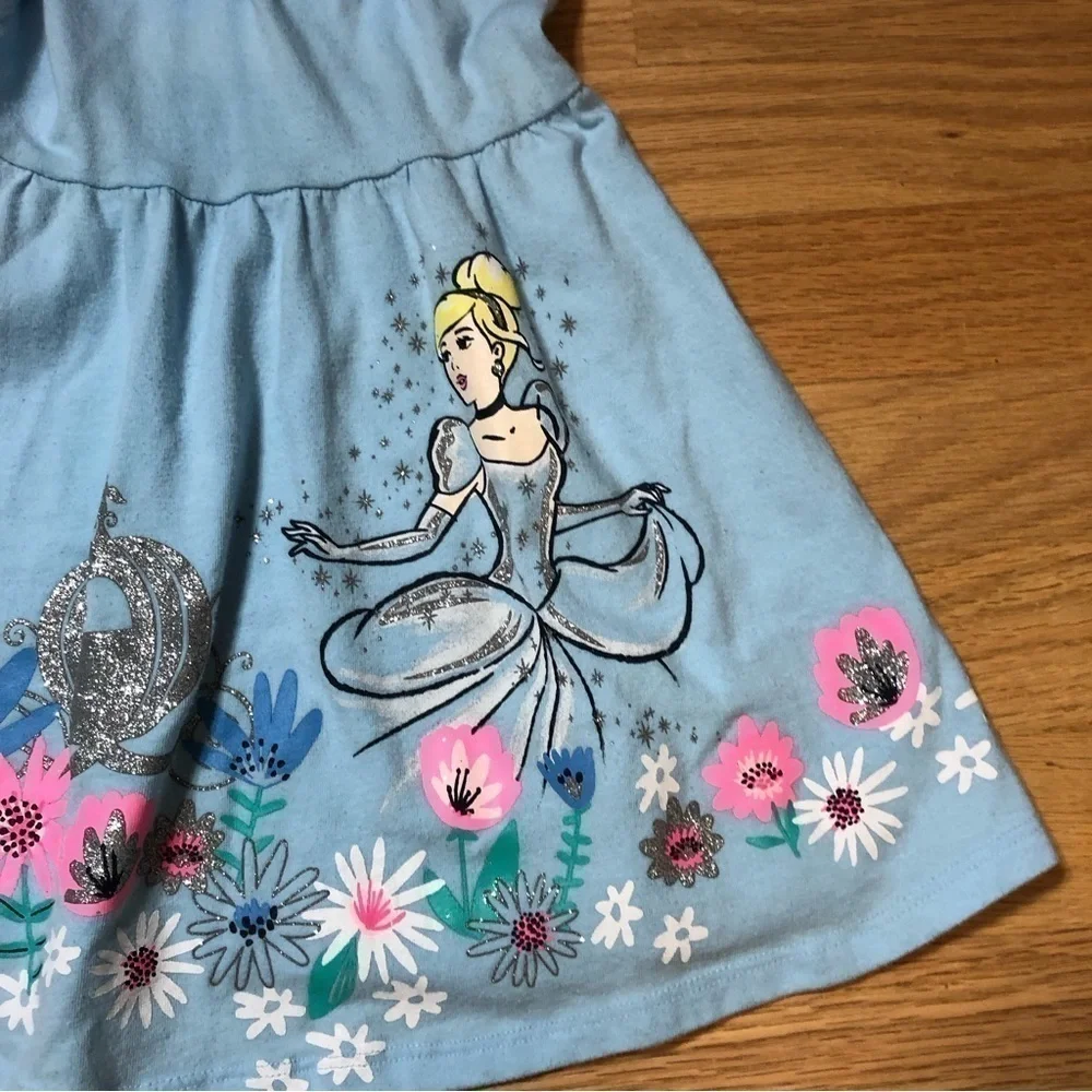 Disney Cinderella Dress Blue Pink 3T Jumping Beans A-line Girls Kids